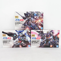 未使用/未組立 HG 1/144 ガンダムAGEー1 ノーマル/Gサイフォス /ガンダムAGE-1 フルグランサ 3箱セット 色分け済みプラモデル_画像1