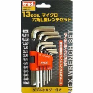 三共コーポレーション trad 13pcs.マイクロ六角L型レンチセットTMH-13 820395 新品