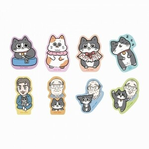 ねこに転生したおじさん/やじま/ステッカー/コンプリート/レア/貴重/ブラインド/シークレット/シール/サンスター文具/