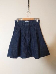 MOUSSY Denim flair skirt size 0 Denim miniskirt Mini Denim skirt XS size size Moussy S size 