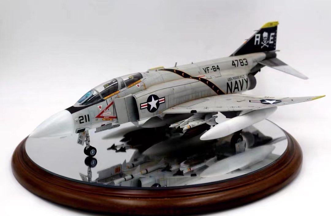 1/48 US Air Force F-4J VF-84 JOLLY ROGERS Pre-assembled and painted finished product, Plastic Models, aircraft, Finished Product