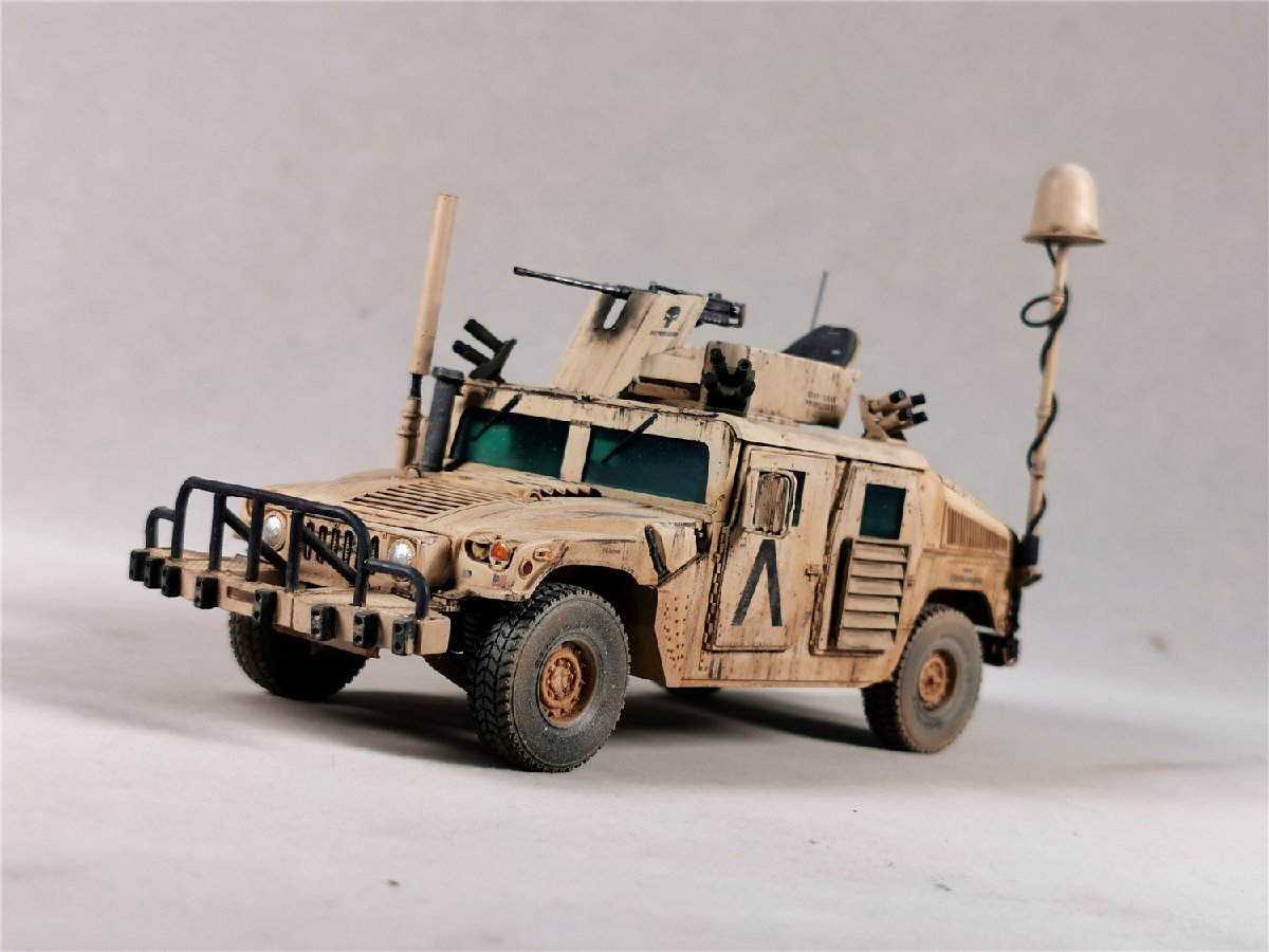 1/35 American Hummer Armored Personnel Carrier, assembled and painted, finished product, Plastic Models, tank, Military Vehicles, Finished Product