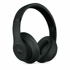 未使用に近い BeatsStudio3 ビーツワイヤレス wireless ノイズキャンセリングヘッドホン matteblack マットブラック 黒 Bluetooth 