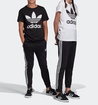 adidas Originals キッズ スウェット パンツ 黒 ブラック 140 アディダス ジュニア 3ストライプ トレフォイル パンツ ズボン DV2872_画像5