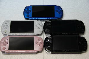 SONY PSP本体セット PSP-3000 まとめて5個セット バッテリーがないためジャンク品あつかい