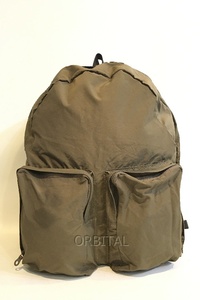 二子玉) AMIACALVA アミアカルヴァ N/C cloth backpack バックパック カーキ ユニセックス 定価￥26,400- ※シミ