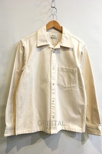 二子玉)Acne Studios アクネストゥディオズ コットンツイルシャツジャケット アウター 綿 厚手 メンズ 46 SHIR000166 美品