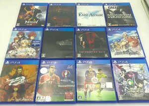 【1円出品】　PS4ソフト12本まとめ売り　コール オブ デューティ モダンウォーフェア・メタルギアソリッドV ファントムペイン他