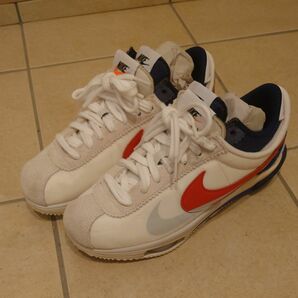 NIKE　ズーム コルテッツ x sacaiWhite and University Red