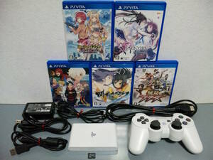 美品 PS VITA TV バリューパック VTE-1000 AA01 ソフト5本セット バレットガールズ ファンタジア ヴァルキリードライヴ ビクニ 閃乱カグラ 