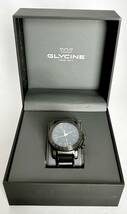 【新品】GLYCINE AIRMAN グリシンエアマン　紳士用腕時計 自動巻機械式44mm Black PVD 10気圧防水ダイバー GMT　GL0195 1054880_画像9