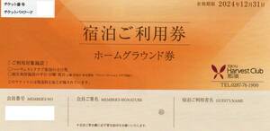 最新2024年版　東急ハーヴェストクラブ那須　ホームグラウンド券　2枚1組