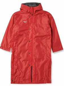 【未使用タグ付】(ミズノ)MIZUNO トレーニングウェア 中綿ロングボアコート [ユニセックス]size L