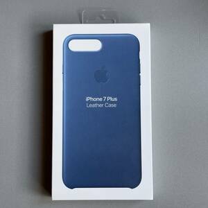 ■未使用■純正品・Apple(アップル)■ レザーケース サファイア / ブルー iPhone 7 Plus/8 Plus用