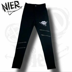 ★【NieR】4FAKE ZIP STYLISH PANTS スタイリッシュ ジップ パンツ