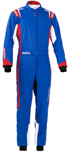  специальная цена! Sparco новый товар #Kart Suit карт пробег . костюм для гонок CIK-FIA Level 2 N2013-1 легализация SPARCO SUIT#THUNDER синий 