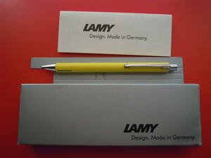 LAMMY Lamy крем желтый ось & серебряный оборудование орнамент шариковая ручка * редкость 