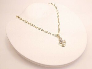 【格安】ゴールド 0.33ct ダイヤモンド ネックレス 刻印 (YG18k 2-2121