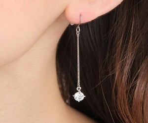 「華」 ダイヤモンド ピアス 揺れる 1.5ct PT900NY88 3311