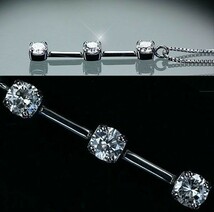 トリロジー 3連 ダイヤモンド ネックレス 0.30ct pt850 プラチナ製品 国内生産 限定　3311_画像2