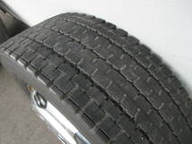 愛知発 大型 TOPY製 メッキホイール タイヤ付き 4軸低床 245/70R19.5 19.5×6.75 8穴 １本　美品_画像7