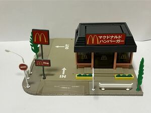 少し訳あり!! トミカタウン マクドナルド トミー 当時 旧規格 ジオラマ 情景 TOMY 廃盤 ドナルド McDonald ハンバーガー ショップ 希少 福