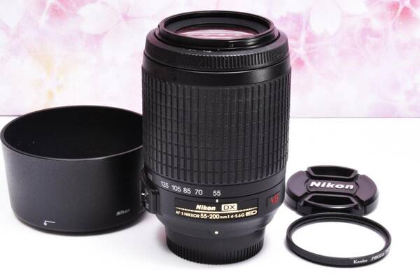 ★★極美品★★手振れ補正★Nikon AF-S 55-200mm VR★人気の望遠レンズ