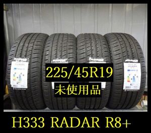 【H333】送料無料・代引き可　店頭受取可 2021年製造 ◆未使用品◆RADAR DIMAX R8+◆225/45R19◆4本