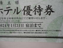 [1～3枚] 共立メンテナンス リゾートホテル 株主優待券 ラビスタ 温泉 箱根 草津 軽井沢 京都 嵐山 ルシアン 函館 米屋 豊洲 東京ベイ 宿泊_画像3