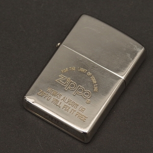 ZIPPO　ロゴ　FOR THE LIGHT OF YOUR LIFE　レギュラー　ポリッシュ　1984年製　ジッポー　オイルライター