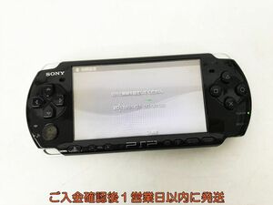 【1円】SONY PlayStation Portable PSP-3000 ブラック 本体のみ 未検品ジャンク バッテリーなし EC38-071jy/F3