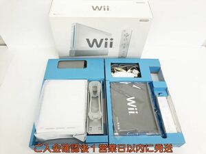 【1円】任天堂 ニンテンドー Wii 本体 セット ホワイト 白 リモコン ヌンチャク 周辺機器 未検品ジャンク K01-033ka/G4