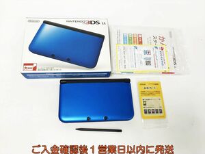 【1円】ニンテンドー3DSLL 本体 ブルー/ブラック 任天堂 SPR-01 初期化/動作確認済 3DS LL K05-360yk/F3