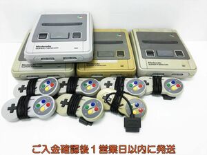 【1円】任天堂 スーパーファミコン SFC 本体 4台 コントローラー 7個 まとめ売り 未検品ジャンク F09-570tm/G4