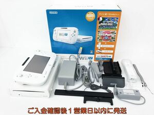 【1円】任天堂 WiiU 本体 ファミリープレミアムセット 32GB ホワイト ニンテンドーWii U 動作確認済 DC10-280jy/G4