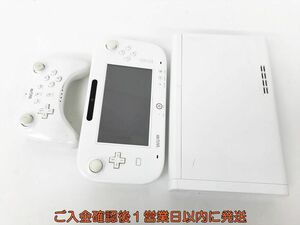 【1円】任天堂 WiiU 本体/ゲームパッド/コントローラー セット 32GB ホワイト 未検品ジャンク ニンテンドーWii U DC10-279jy/G4