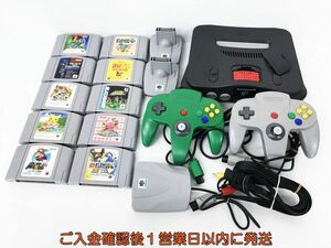 【1円】任天堂 ニンテンドー64 本体 セット ソフト まとめ売り 未検品ジャンク マリオ ポケモン スマブラ カービィ等 DC07-554jy/G4