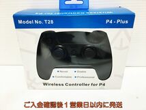 【1円】PS4 非純正 ワイヤレスコントローラー ブラック Model No.T28 P4-Plus ゲーム機周辺機器 動作確認済み M04-289ym/F3_画像1