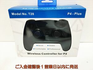 【1円】PS4 非純正 ワイヤレスコントローラー ブラック Model No.T28 P4-Plus ゲーム機周辺機器 動作確認済み M04-289ym/F3