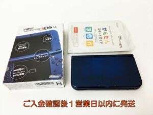 【1円】New ニンテンドー3DSLL 本体 メタリックブルー 箱あり 任天堂 RED-001 動作確認済 3DS LL J03-551rm/F3