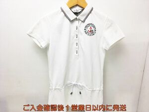 【1円】ゴルフ Munsingwear マンシングウェア 半袖 ワンピース ホワイト サイズM ゴルフウェア L01-312tm/F3