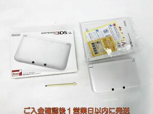 【1円】ニンテンドー3DSLL 本体/箱 セット ホワイト 任天堂 SPR-001 初期化/動作確認済 3DS LL G06-265yk/F3