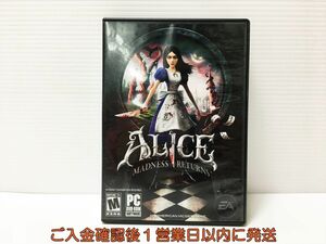 【1円】PC DVD-ROM SOFTWARE Alice: Madness Returns (輸入版・PC) ゲームソフト 1A0325-081mk/G1