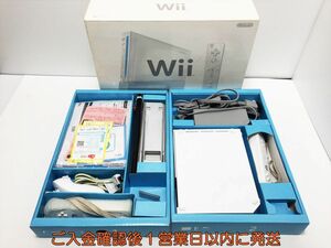 【1円】任天堂 ニンテンドー Wii 本体 セット ホワイト 白 リモコン2個 ヌンチャク 周辺機器 未検品ジャンク M07-671ek/G4