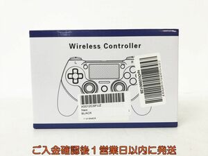 【1円】未使用品 PS4 社外製 ワイヤレスコントローラー ブラック SONY PlayStation4 EC36-193jy/F3