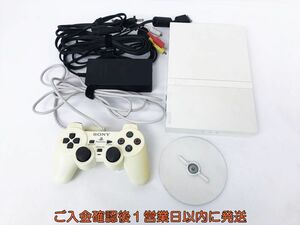 【1円】PS2 本体 薄型 セット ホワイト SONY PlayStation2 SCPH-75000 未検品ジャンク プレステ2 DC05-731jy/G4