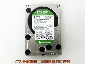 【1円】WD Caviar Green 3.5インチ内蔵HDD 2TB 未検品ジャンク PCパーツ EC22-463jy/F3