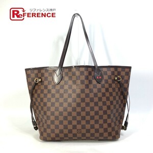 LOUIS VUITTON ルイヴィトン N51105 ネヴァーフル MM ショルダーバッグ 肩掛け ダミエ トートバッグ エベヌ ブラウン レディース【中古】