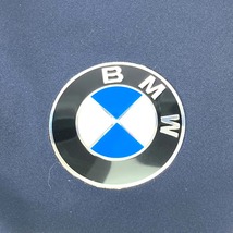 BMW ビーエムダブリュー ロゴ 非売品 ノベルティ クラッチバッグ キャンバス ネイビー ユニセックス【中古】未使用_画像4