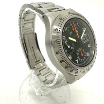 Sinn ジン 256.ST クロノグラフ デイデイト 自動巻き 腕時計 SS シルバー メンズ【中古】_画像4